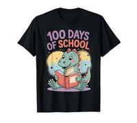 Happy Dinosaur 100 Days of School Celebration Cute Dino Maglietta