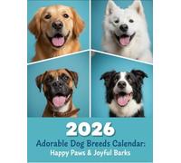 Happy Dogs Calendar 2026: 12 Months of Charming Canines | 8.5 x 11 Inch