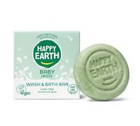 Happy Earth Barretta di Doccia per Bambini - Sapone Doccia per Bambini - Per il Bagno - 100% Ingredienti Naturali & Vegani - Senza Sapone - 50 gr