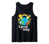 Happy Earth Day 2025 - Orecchino a forma di pianeta floreale con api Canotta