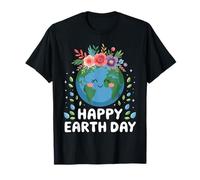 Happy Earth Day - Camicia da donna, per insegnanti, motivo floreale Maglietta