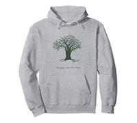 Happy Earth Day carino albero verde disegno dicendo Felpa con Cappuccio