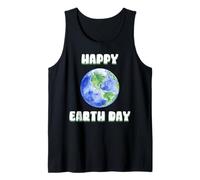 Happy Earth Day Pianeta Terra Carino Globe Canotta