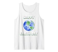 Happy Earth Day Pianeta Terra Carino Globe Canotta