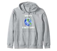 Happy Earth Day Pianeta Terra Carino Globe Felpa con Cappuccio