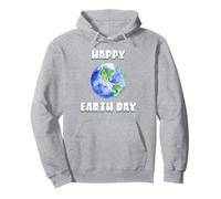 Happy Earth Day Pianeta Terra Carino Globe Felpa con Cappuccio