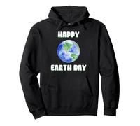 Happy Earth Day Pianeta Terra Carino Globe Felpa con Cappuccio