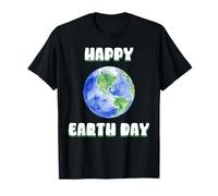 Happy Earth Day Pianeta Terra Carino Globe Maglietta