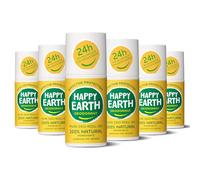 Happy Earth Deodorante - Per Uomini e Donne - Deo Roller - 100% Ingredienti Naturali & Vegani - Gelsomino Ho Wood - 75 ML
