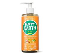 Happy Earth Sapone per le Mani - Sapone con Dosatore - 100% Ingredienti Naturali & Vegani - Rosa Petitgrain - 300 ML
