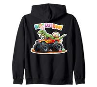 Happy East Rawr Easter Monster Truck T-Rex Uova di dinosauro Felpa con Cappuccio