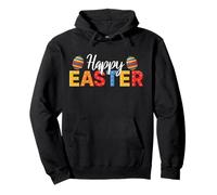 Happy Easter Block Building Brick Builder Domenica di Pasqua Felpa con Cappuccio