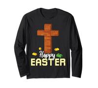 Happy Easter Block Building Brick Builder Gesù Croce Fede Maglia a Manica