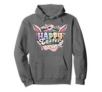 Happy Easter Bunny Ear Funny Rabbit Egg Hunting Costume Felpa con Cappuccio