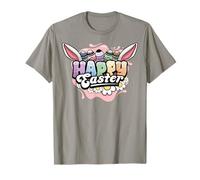 Happy Easter Bunny Ear Funny Rabbit Egg Hunting Costume Maglietta