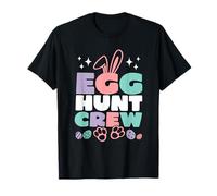 Happy Easter Bunny Egg Hunting Squad Crew Amici di famiglia Maglietta