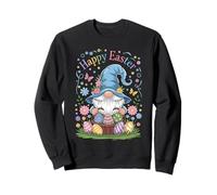Happy Easter Bunny Gnome Abbraccio Uova di Pasqua Gnome Amante Donna Felpa