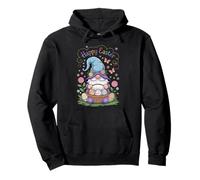 Happy Easter Bunny Gnome Abbraccio Uova di Pasqua Gnome Amante Donna Felpa con Cappuccio