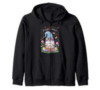 Happy Easter Bunny Gnome Abbraccio Uova di Pasqua Gnome Amante Donna Felpa con Cappuccio