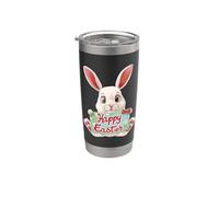 Happy Easter Bunny I Easter Egg Hunt I Pasqua Bicchiere termico in acciaio inox doppia parete