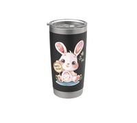 Happy Easter Bunny I Easter Egg Hunt I Pasqua Bicchiere termico in acciaio inox doppia parete