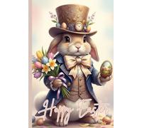 Happy Easter Bunny Notebook: Adorable Easter-themed lined notebook with a handy date box (top right) - perfect for school, work, journaling, and springtime gift-giving.