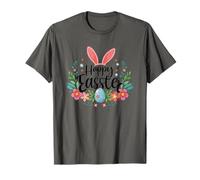 Happy Easter Bunny Primavera Uova di Pasqua Pasqua Charming Spring Maglietta