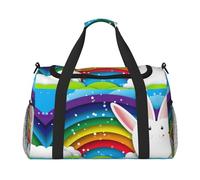 Happy Easter Bunny Tote Bag Donne Uomini Viaggi Crossbody Bag Borsa a Tracolla Borsa a Tracolla Borse da Lavoro Borsa Hobo Borsa per Tutti i Gi