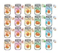 Happy Easter Cards - 20 pezzi porta caramelle primavera Holiday | Happy Easter Basket Stuffers Jar Card per ragazzi, bambini, adulti, adolescenti, scuola primaverile, riunione in classe e altri scopi