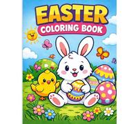 Happy Easter: Children's Coloring Book