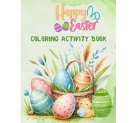 Happy Easter Coloring Activity: Cozy Fun for Kids Teens Adults