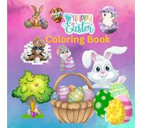 Happy easter coloring book