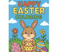 Happy Easter: Coloring book for children 3-8 years
