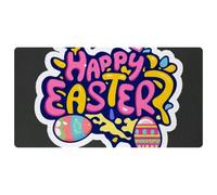 Happy Easter Creative Font-1204 Tappeto da cucina imbottito, antimacchia, facile da pulire, per casa, lavello e ufficio, 40 x 75 cm