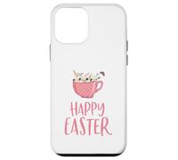 Happy Easter Cute Bunnies Girl Women Kid Todder Custodia per iPhone 12 mini
