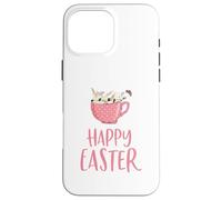 Happy Easter Cute Bunnies Girl Women Kid Todder Custodia per iPhone 16 Pro Max