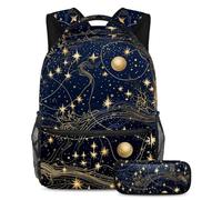 Happy Easter Day Adventure Awaits, zaino con astuccio, set da 2 pezzi, perfetto per studenti, ragazzi, ragazze e adolescenti, Multicolore#05, B:29.4x20x40cm P:19x7.5x3.8cm, Zaini Daypack