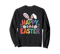 Happy Easter Day Girls Boys Easter, Funny Bunny Eggs Felpa
