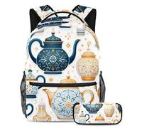 Happy Easter Day - Zaino con astuccio, per ragazzi, ragazze, ragazzi, Multicolore#04, B:29.4x20x40cm P:19x7.5x3.8cm, Zaini Daypack