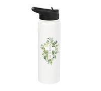 Happy Easter Floral He Is Risen Gesù Croce Primavera Chiesa Stainless Steel Insulated Water Bottle