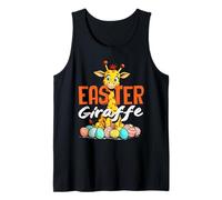 Happy Easter Giraffe Carino Uova Caccia Giorno Bambini Canotta