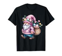 Happy Easter Gnome Uova Pasqua Bunny Happy Easter Day Maglietta