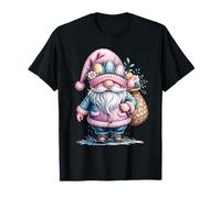 Happy Easter Gnome Uova Pasqua Bunny Happy Easter Day Maglietta