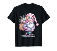 Happy Easter Gnome Uova Pasqua Bunny Happy Easter Day Maglietta