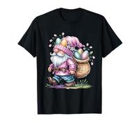 Happy Easter Gnome Uova Pasqua Bunny Happy Easter Day Maglietta