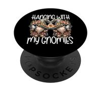 Happy Easter Graphic For Women And Kids Floral Spring Gnomes PopSockets PopGrip Adesivo