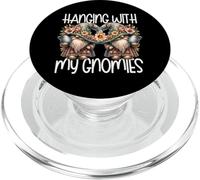 Happy Easter Graphic For Women And Kids Floral Spring Gnomes PopSockets PopGrip per MagSafe