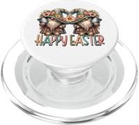 Happy Easter Graphic For Women Men Kids Floral Spring Gnomes PopSockets PopGrip per MagSafe