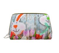 Happy Easter Leathers - Trousse per trucchi da donna, lavabile, da viaggio, con cerniera, astuccio organizer, Happy Easter, Taglia unica