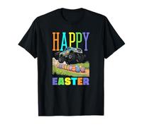 Happy Easter Monster Truck Cool Digger Ragazzi Bambini Bambino Maglietta